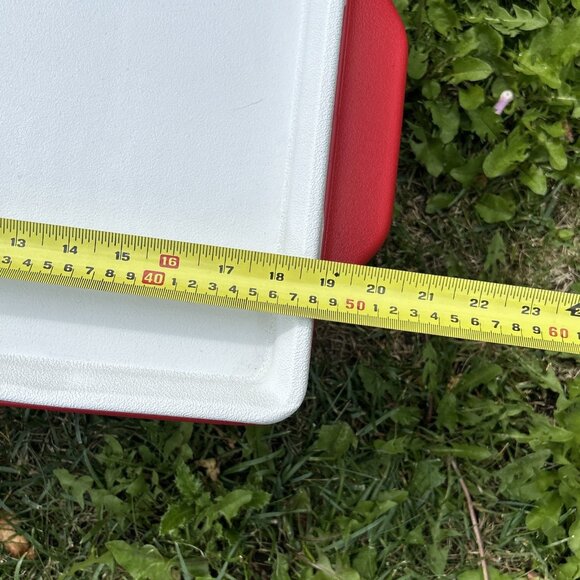 Coleman Party Stacker HEINZ Plastic Cooler Stackable 24-Can Red White 6225 - Picture 7 of 11